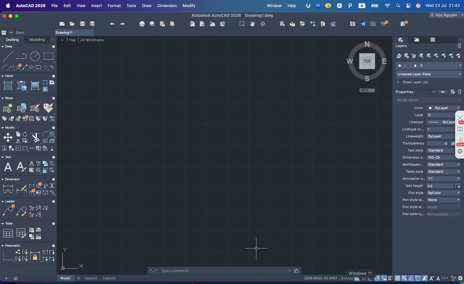 Giao diện Autocad 2026 mới tại Thế Giới App