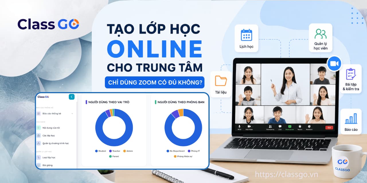 Tạo lớp học Online cho trung tâm: Chỉ dùng Zoom có đủ không?